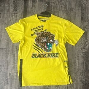Yellow Black Pike Graphic Tee